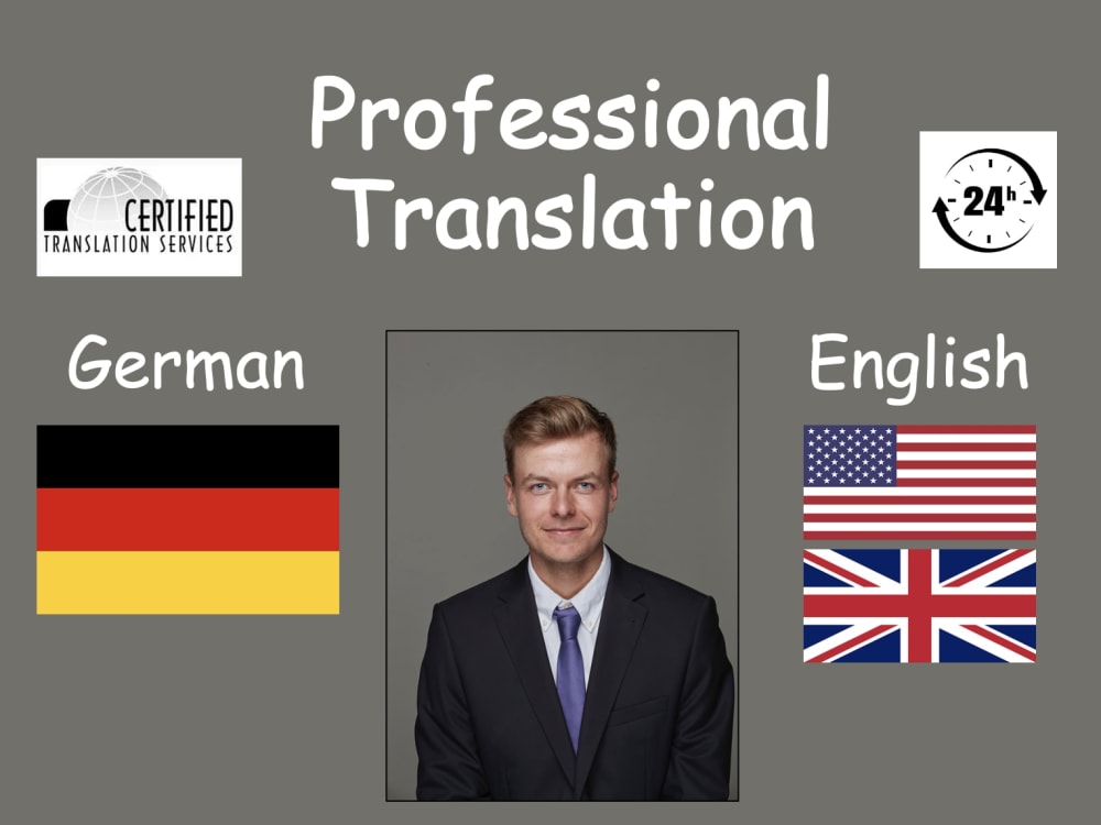 A Professional English ⇌ German Translation (non AI 100 human) Upwork