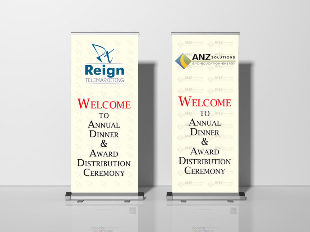 Retractable banner, rollup stand and xstand urgent Upwork