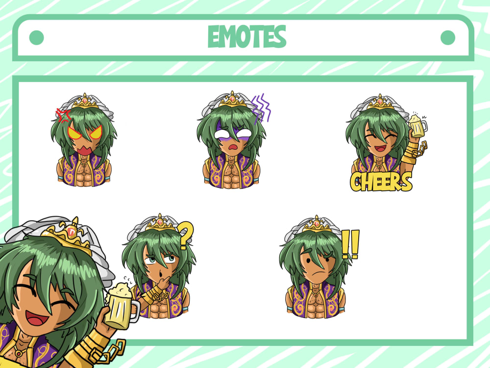 Custom twitch emotes and subbadges | Upwork