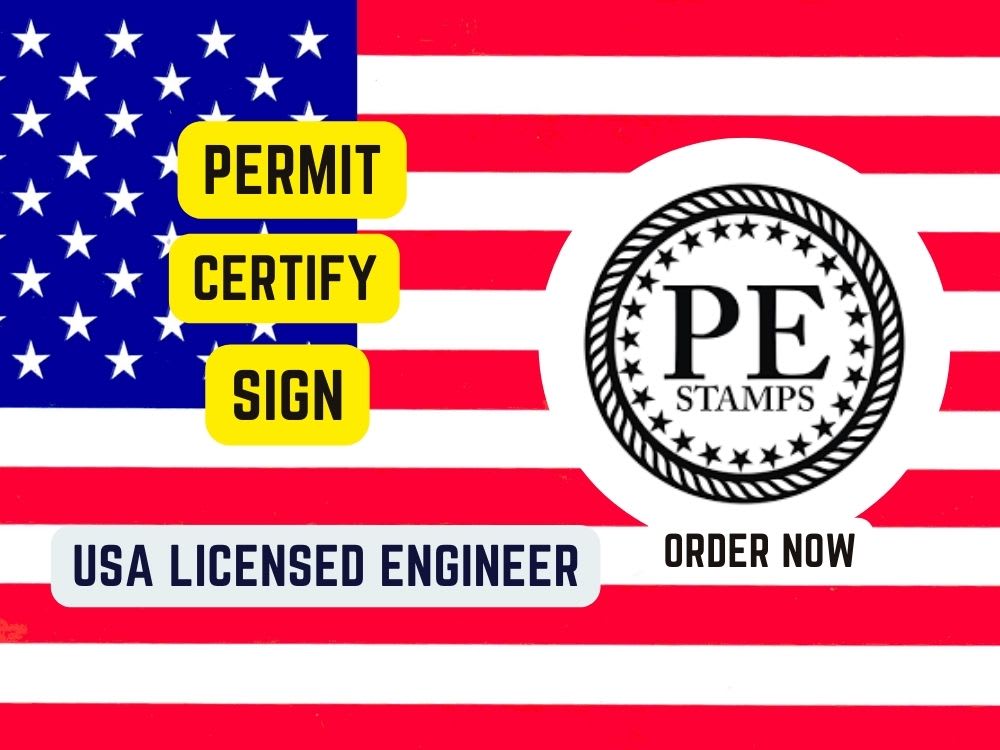 Study and sign the permit as a certified civil and structural engineer
