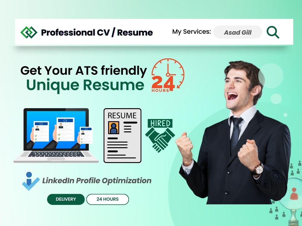 A Ats Friendly Resume Cv Cover Letter Linkedin Profile Optimization A Ats Friendly Resume Cv Cover Letter Linkedin Profile Optimization