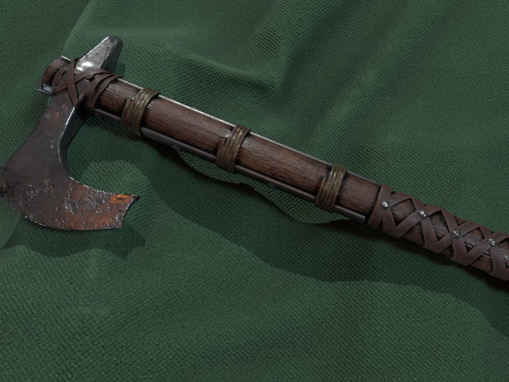 Low poly weapon model with texture | Upwork