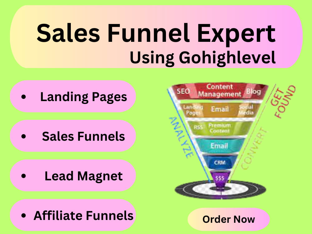 Expert Sales Funnel Build ClickFunnels & GoHighLevel Upwork
