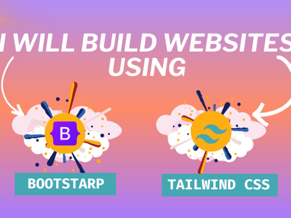 A responsive and professional website using Tailwind css or Bootstrap ...