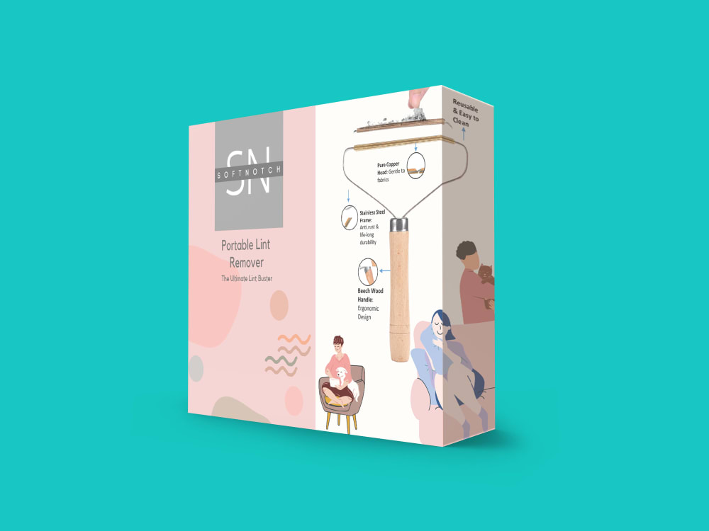 Product Packaging Mailer Box Design, Amazon packaging design with 3D