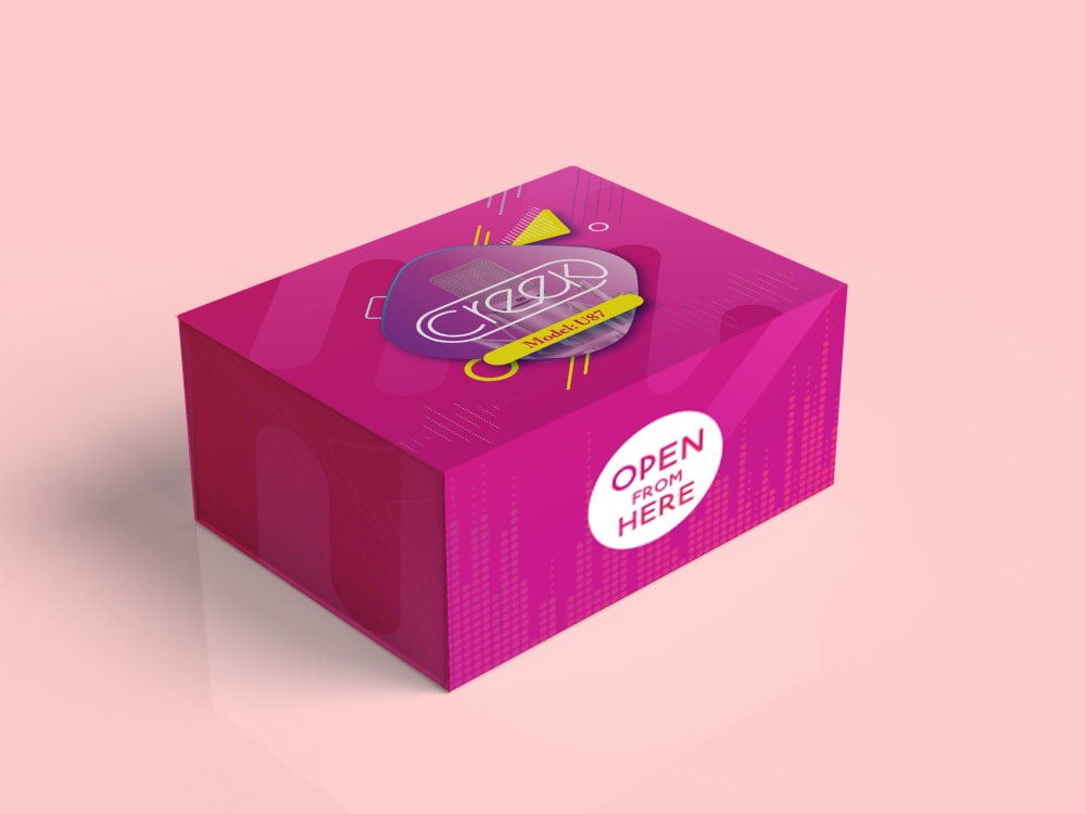 Product Packaging Mailer Box Design, Amazon packaging design with 3D