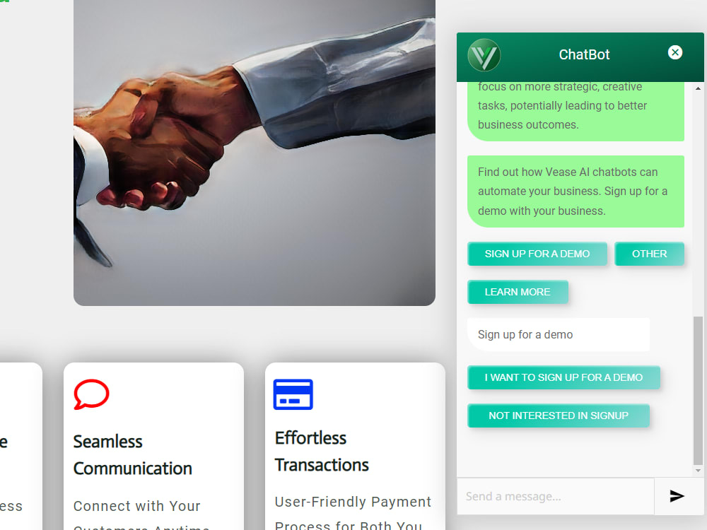 Chat Bot with Booking Feature and AI-powered Auto-responder Integration ...