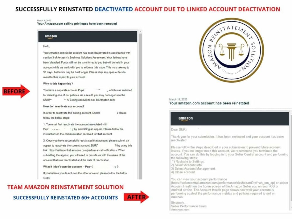 Your Amazon Account Reinstated / Reactivated | Upwork