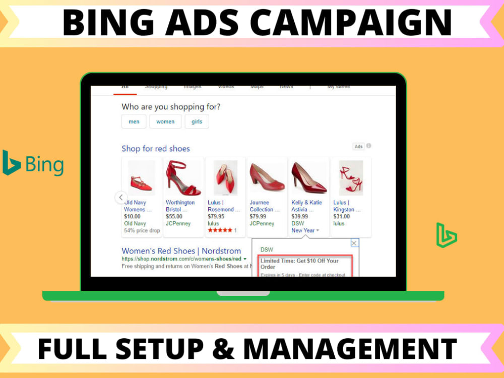 Profitable setup microsoft bing search ads and shopping ads