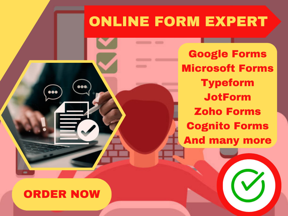Jotform, google forms, Microsoft form, typeforms, survey & feedback form Upwork