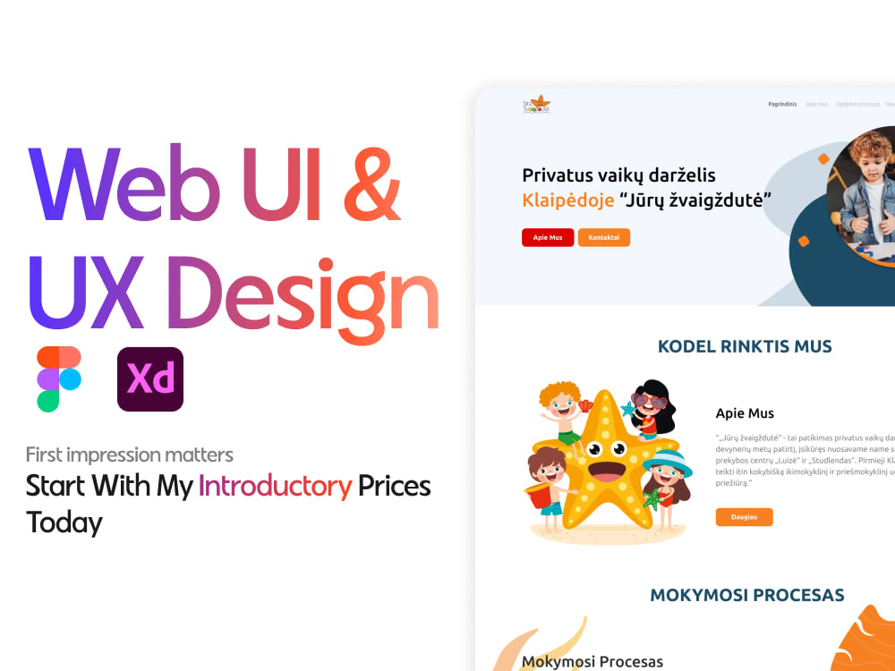 Website Landing Page UI UX design in Figma | Upwork