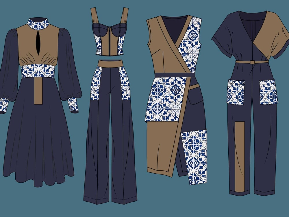 Draw fashion collection, illustration or sketch | Upwork