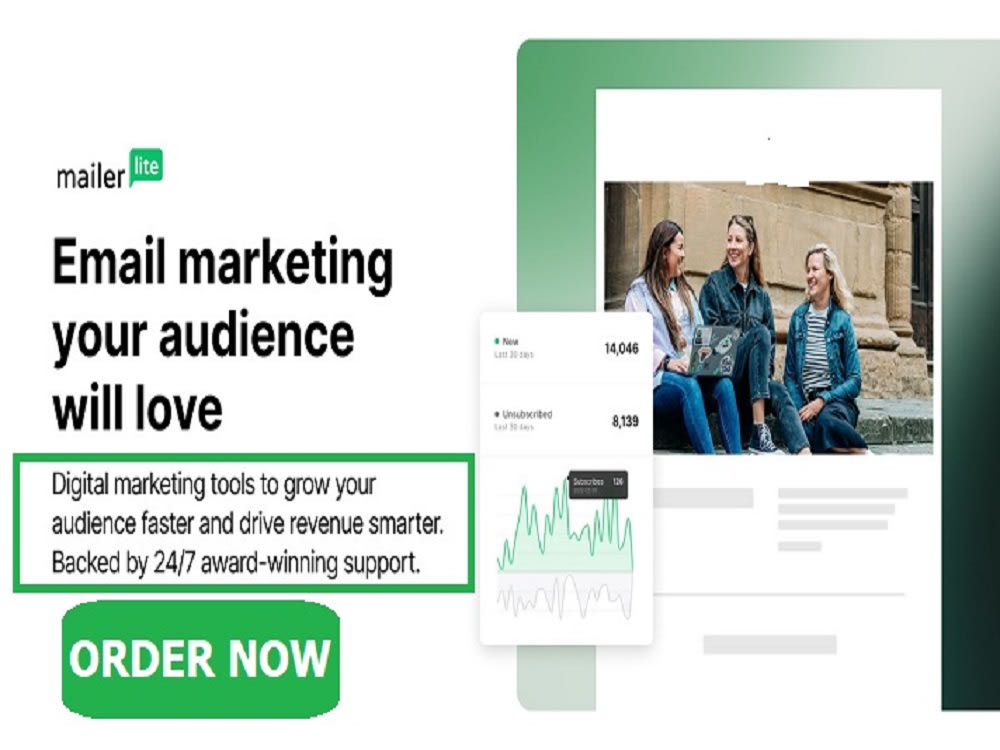 Mailerlite email campaign setup, website integration mailerlite