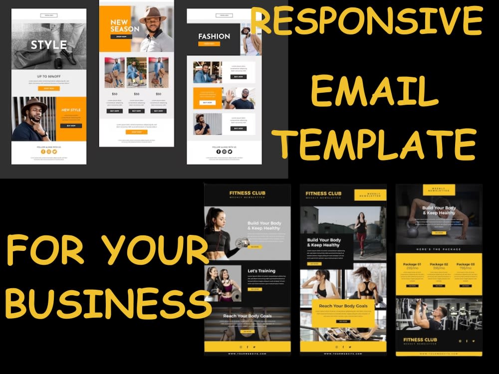 A responsive email template design and development Upwork