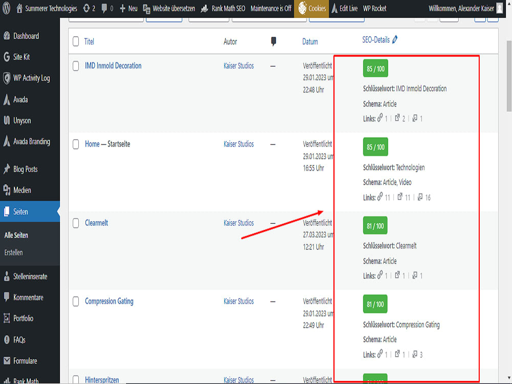 What is Seo Score in WordPress