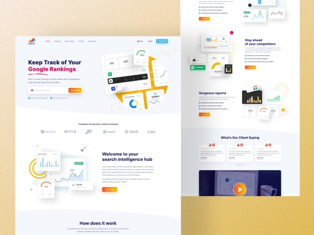 Creative and unique Website UI UX Design in Figma | Upwork