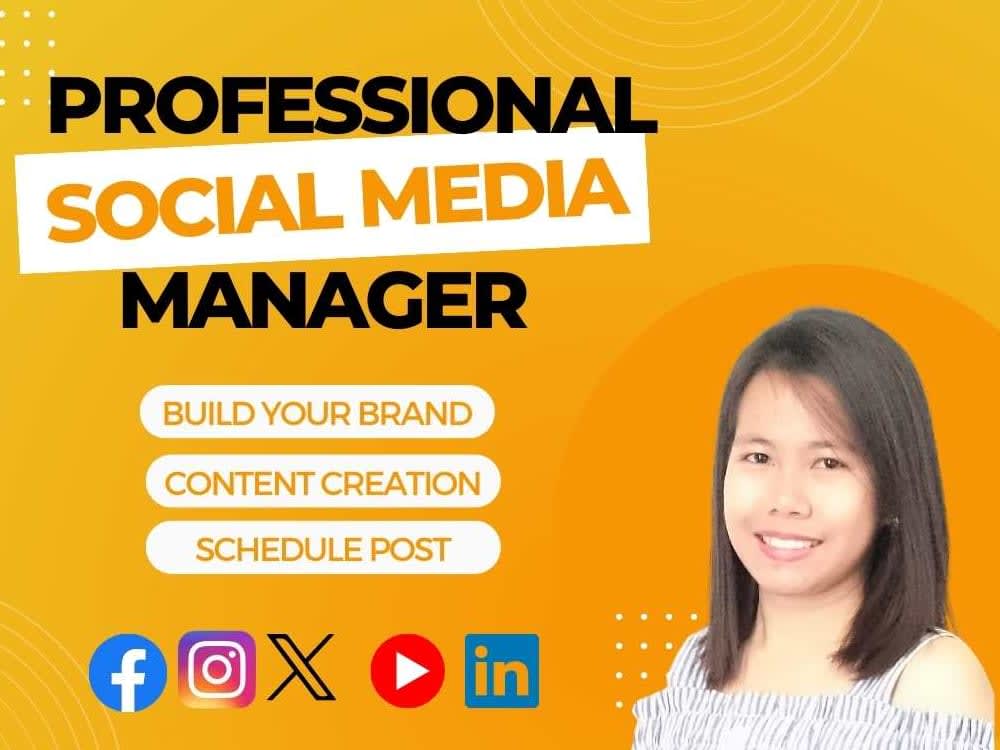 A professional social media manager Upwork