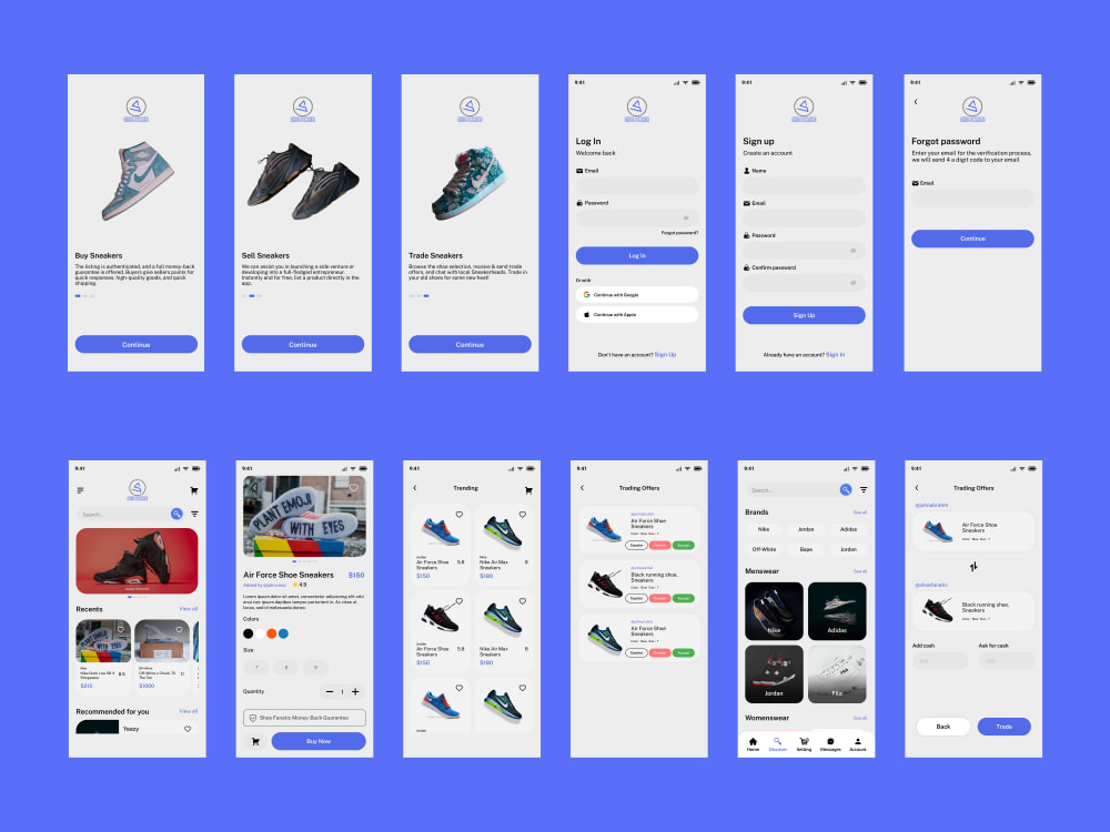 Figma Free Shoe Design App Design Stunning Mobile App UI Design