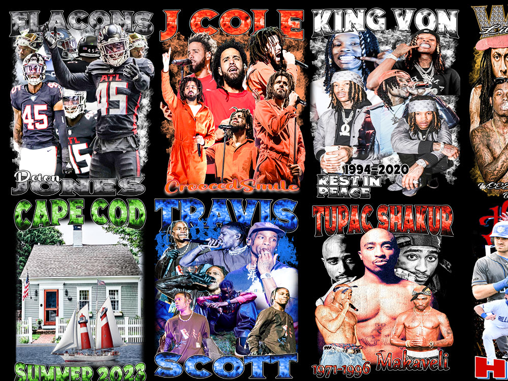 King Von Photo Collage T-Shirt