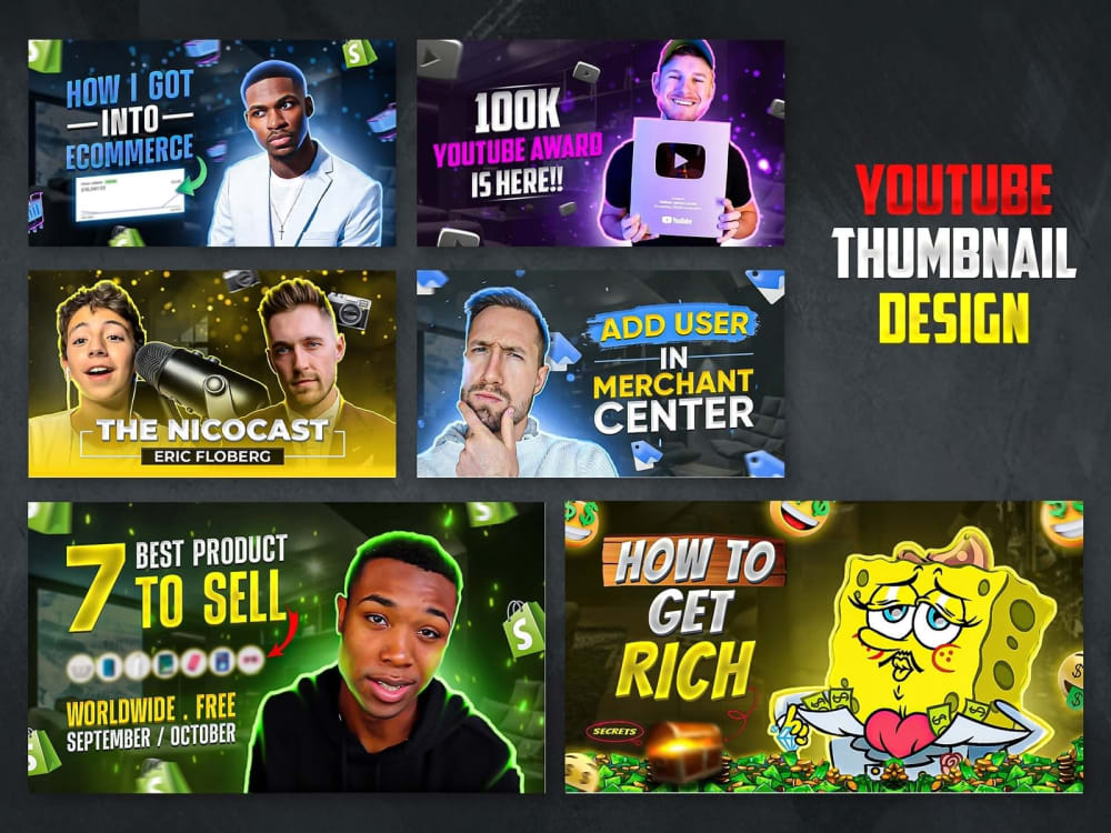 Excellent, attractive and eye-catchy youtube thumbnail design in 3 hour ...