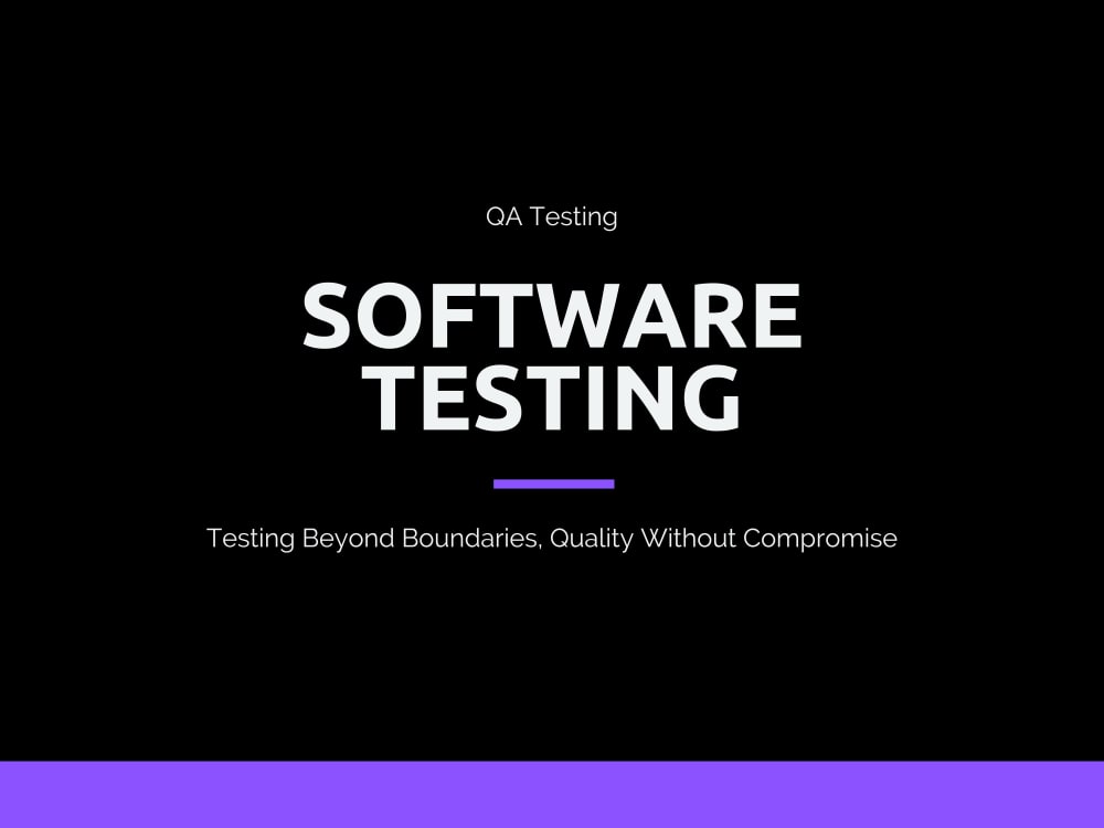 Qa Testing Comprehensive Software Quality Assurance Manual Testing 💯 Upwork 2976