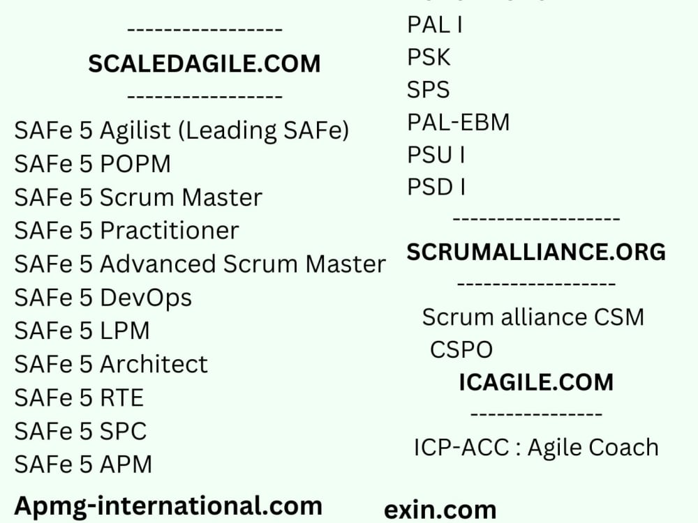 Scrum master expertise and certificate Upwork