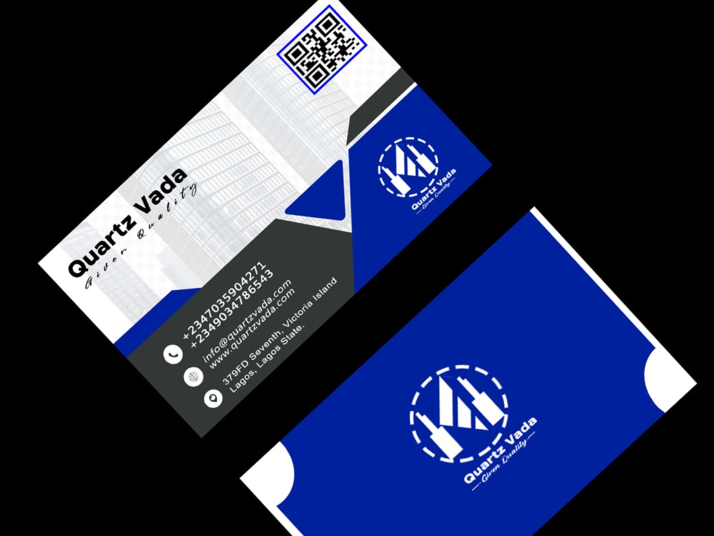 A professional stationery design with business card and logo design