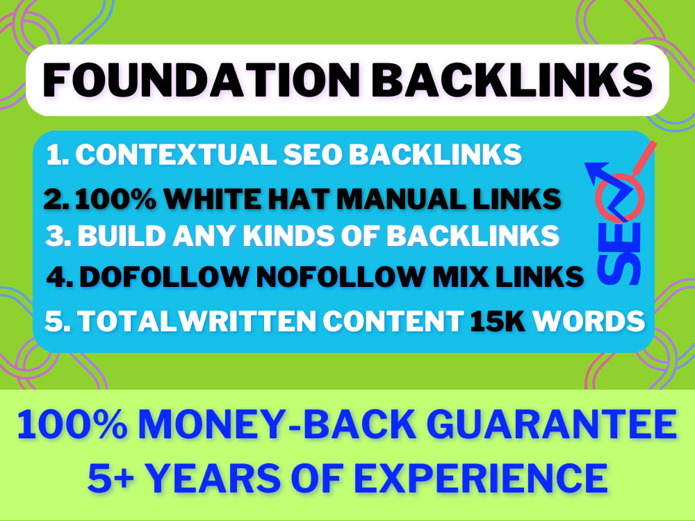 350+ mix foundation backlinks for your newbie website Upwork