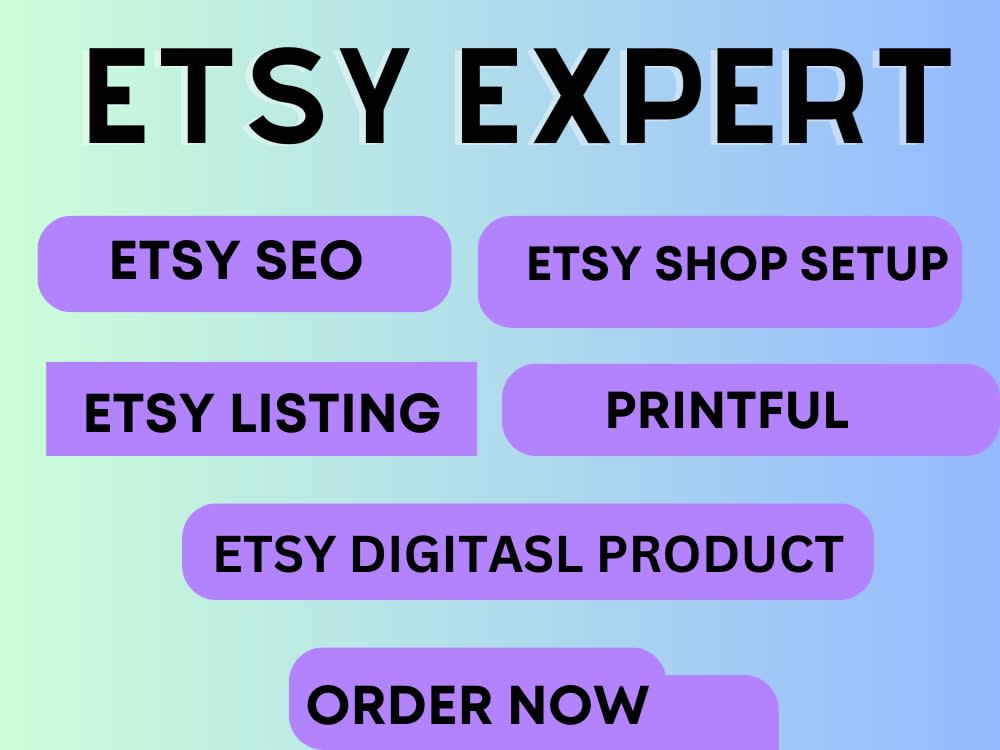 Etsy shop setup Etsy digital planner product design with listing