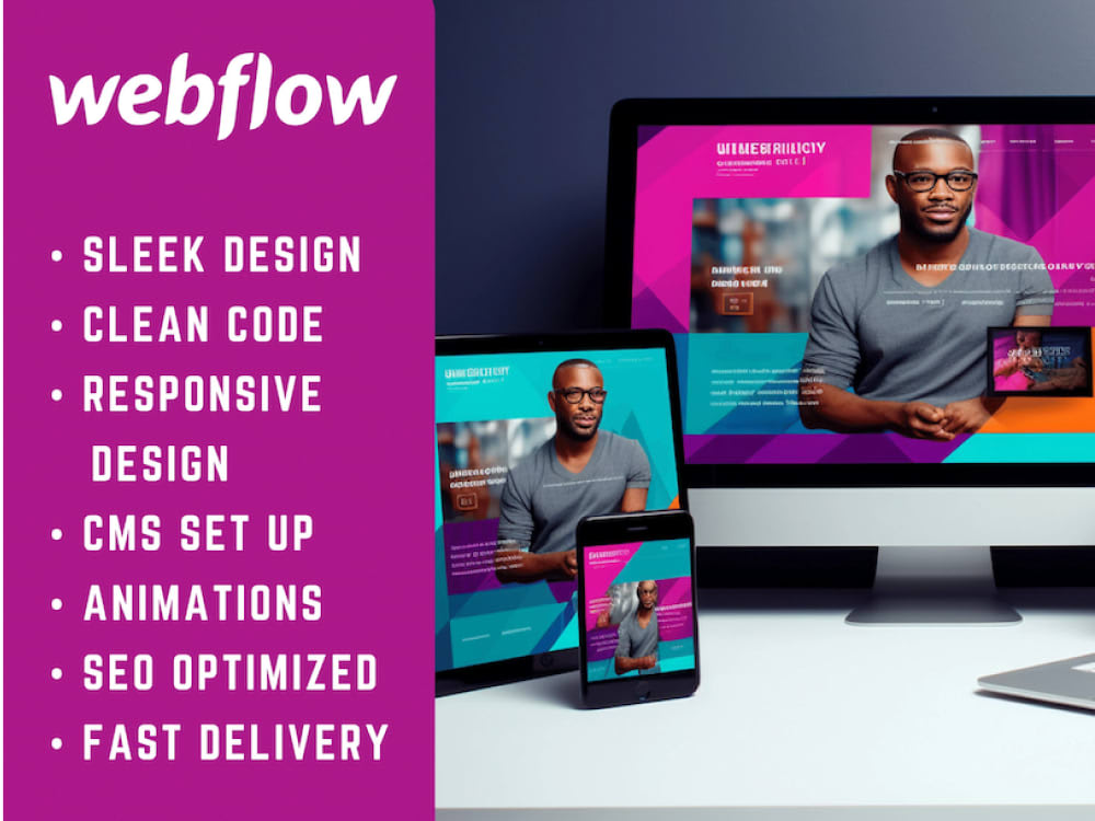 A responsive webflow website design and build | Upwork