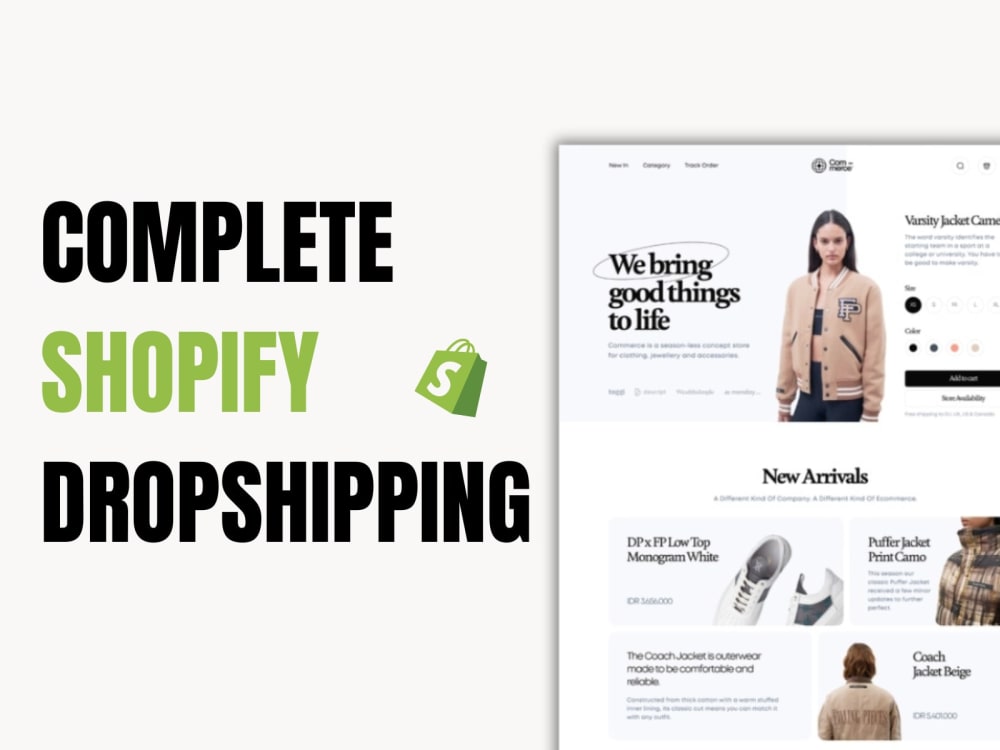 Complete Management Your  Dropshipping Store