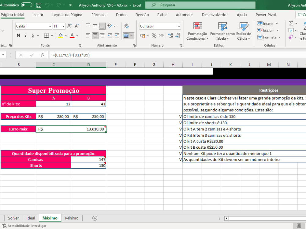 Sophisticated Excel Project from basic to Advanced with Macros ...