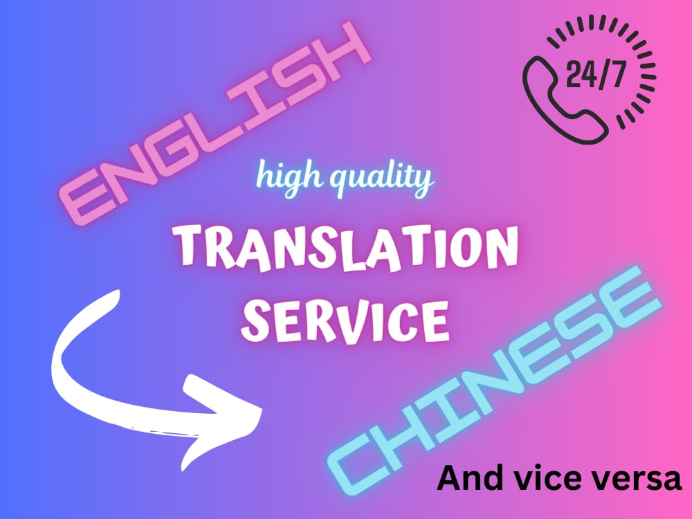 A highquality EnglishtoChinese translation and vice versa Upwork