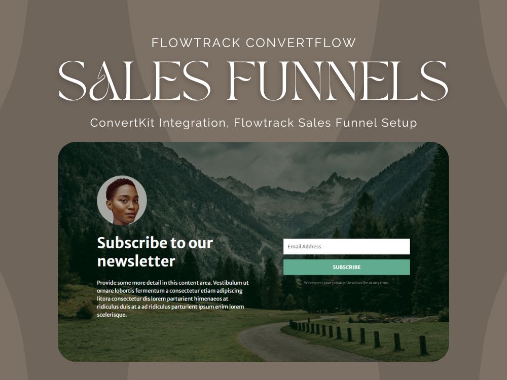 Flowtrack ConvertFlow ConvertKit Integration, Flowtrack Sales Funnel