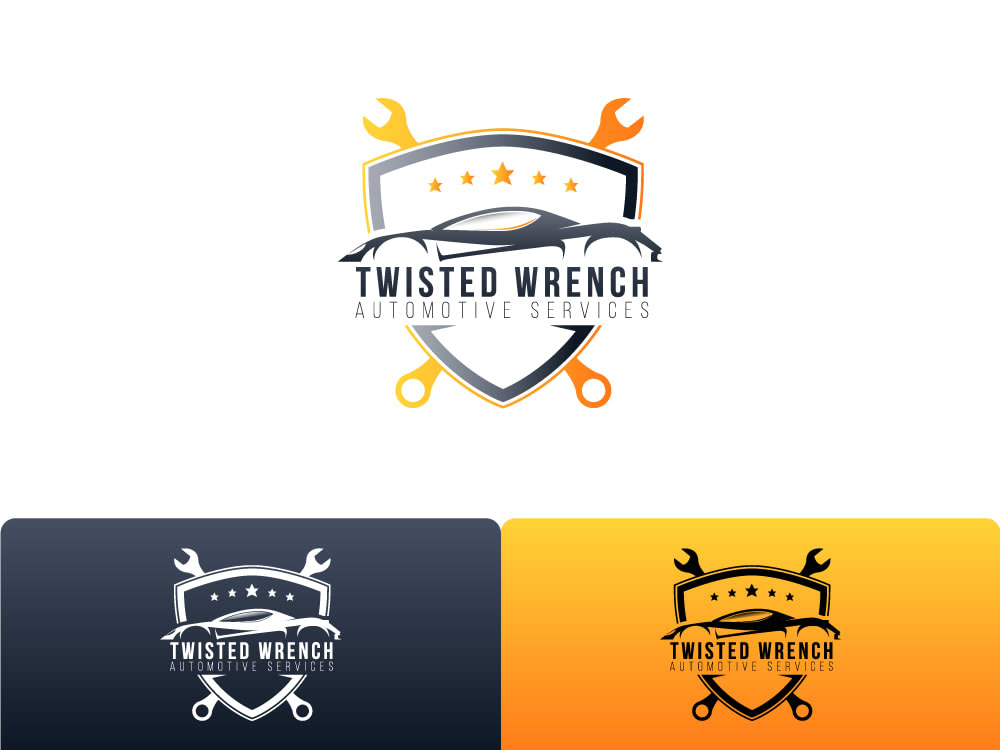 Automotive Twisted Wrench Logo Design Upwork