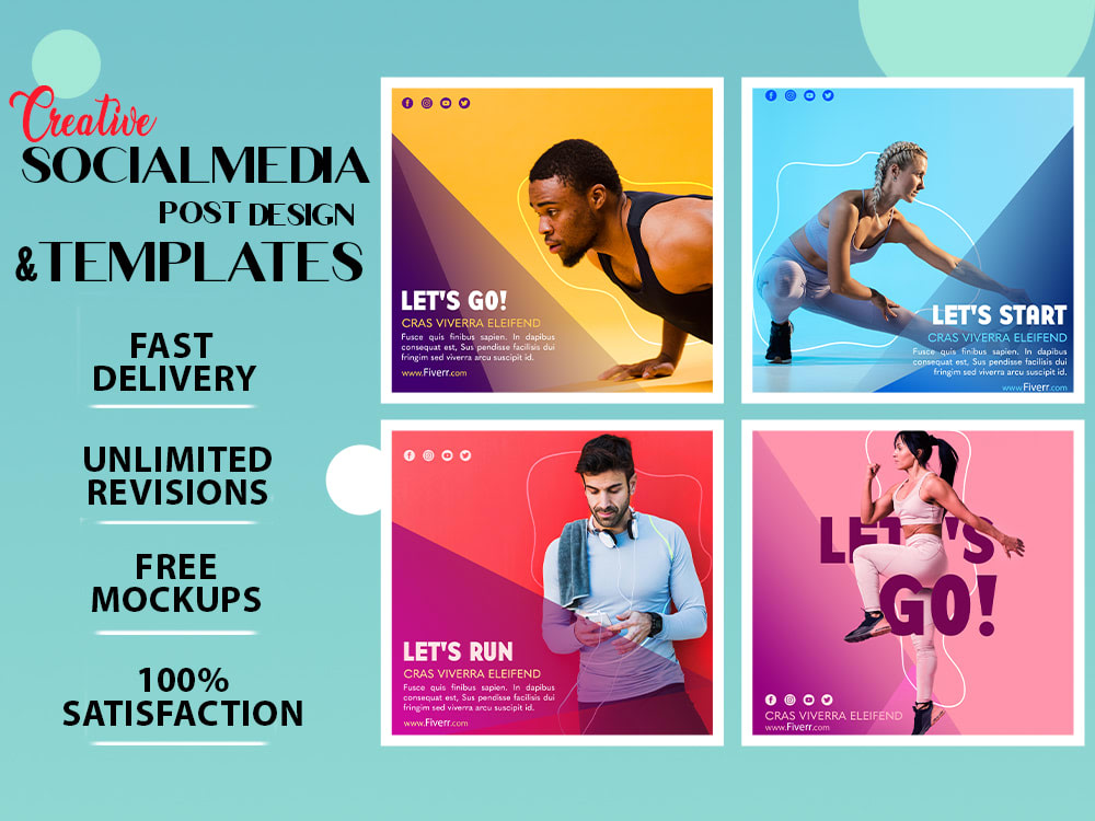 Professional Social Media Posts for Facebook, Insta, Twitter, LinkedIn ...