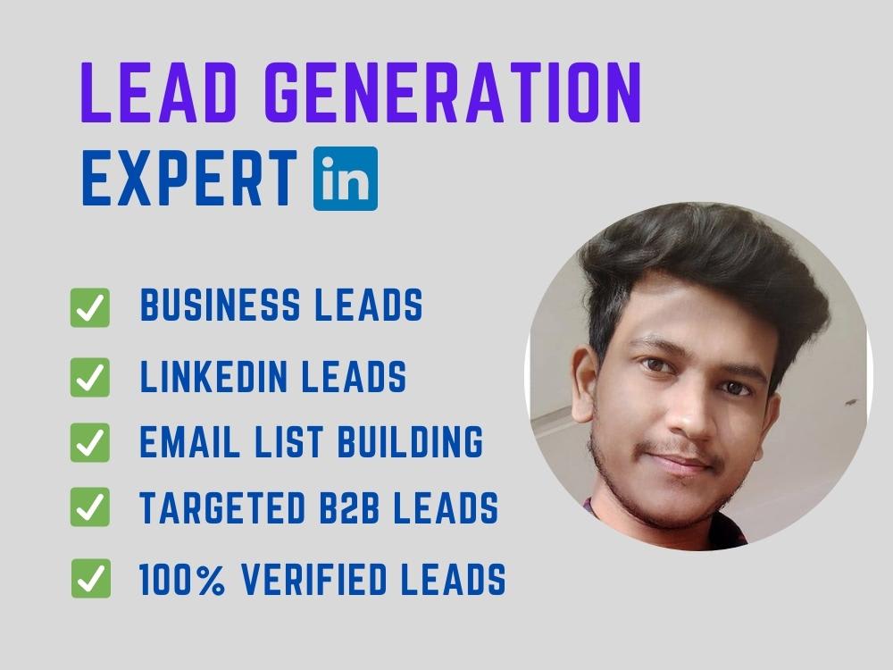 B2b lead generation, providing LinkedIn leads Upwork