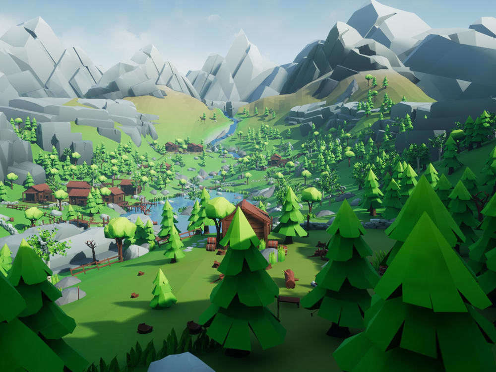 Low Poly Unity 3d Environment For Game Level Upwork 7441