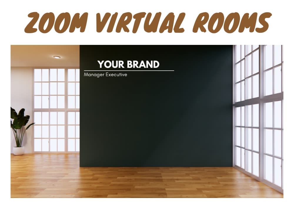 Professional Zoom virtual background for virtual meetings and webinars ...