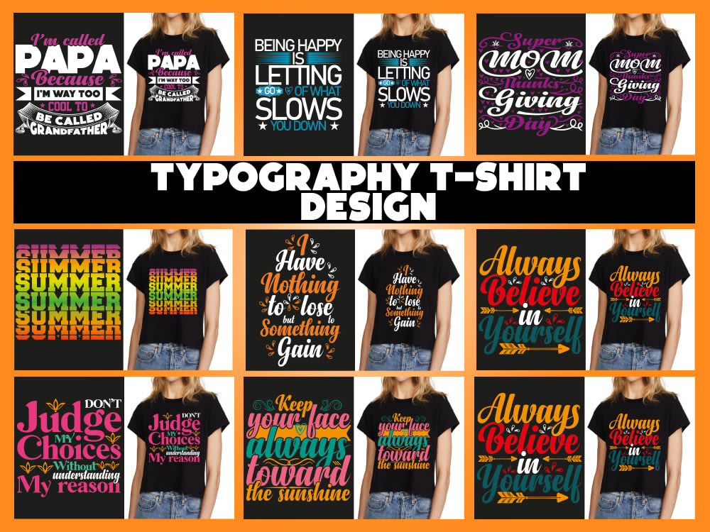 Typography T-shirt Design Projects