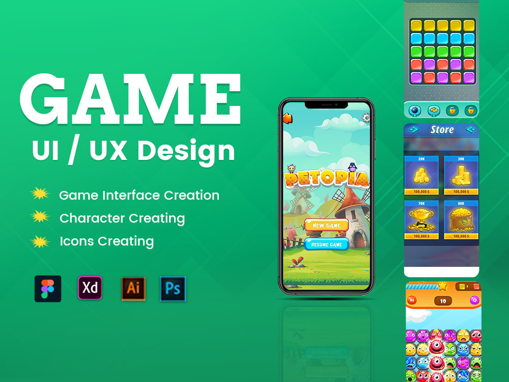 GAME UX/UI PROJECTS