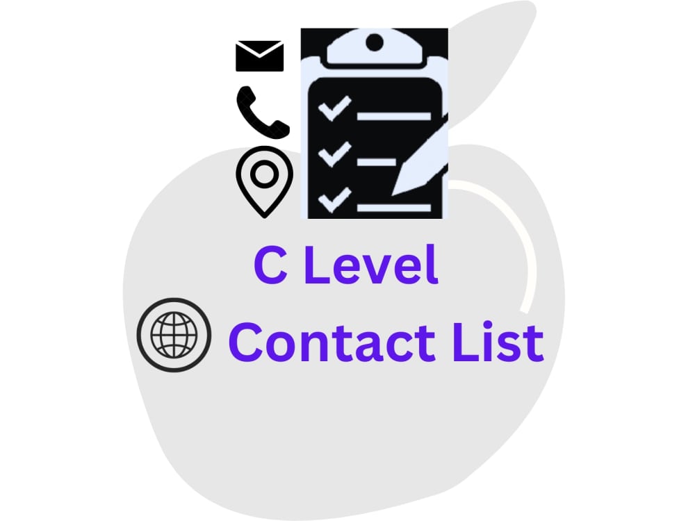 A list of c level contact in b2b market and data entry for your ...