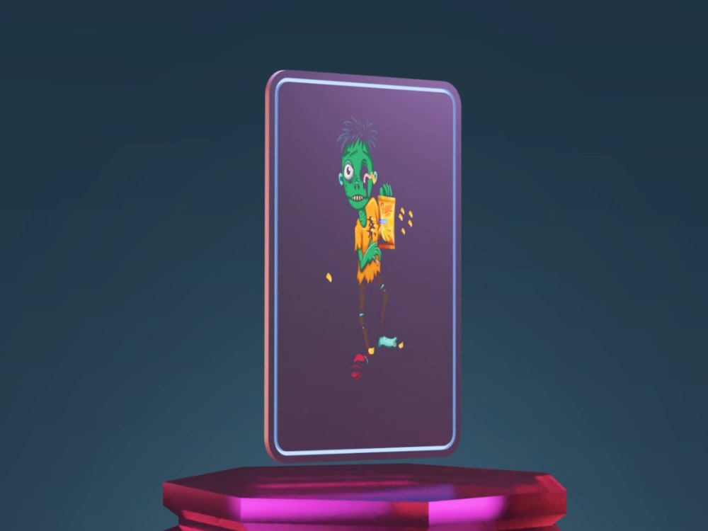 Nft animation, NFT CARd in a perfect loop | Upwork