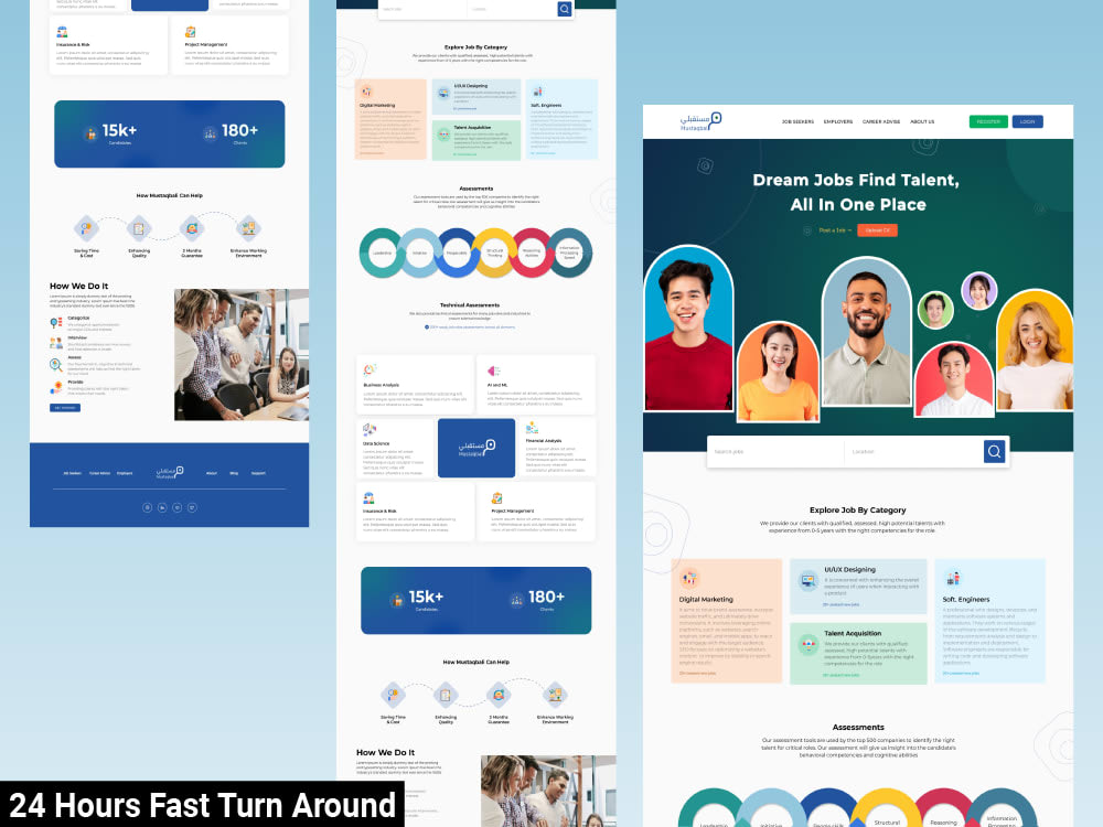 Website ui ux design, redesign, landing page, mockup, homepage in figma ...