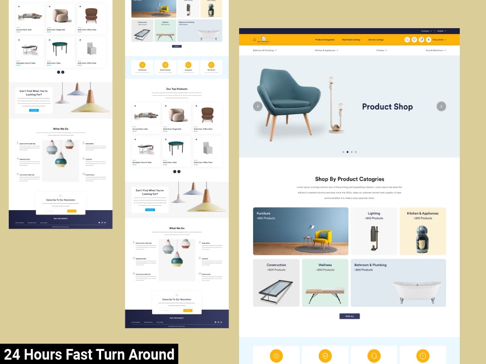 Website ui ux design, redesign, landing page, mockup, homepage in figma ...