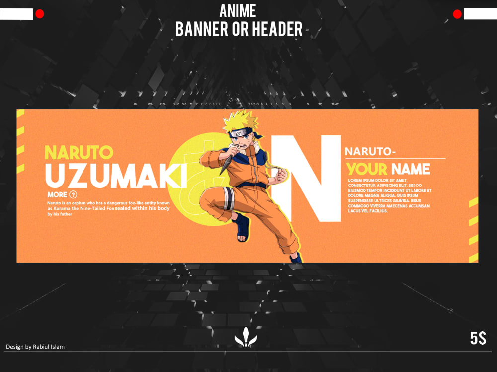 Welcome Anime Discord Profile Banner Design Templates