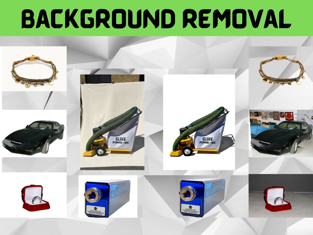 E-commerce background removed with white background, Background cutout