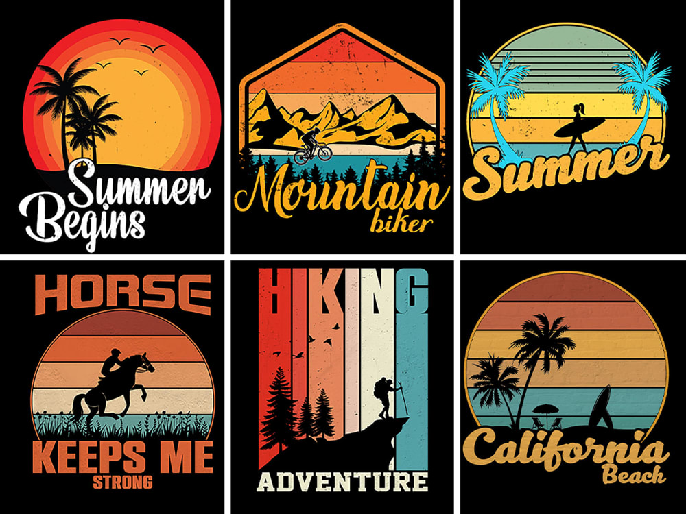 You will get retro vintage t shirt designs and vintage graphic t shirt  design