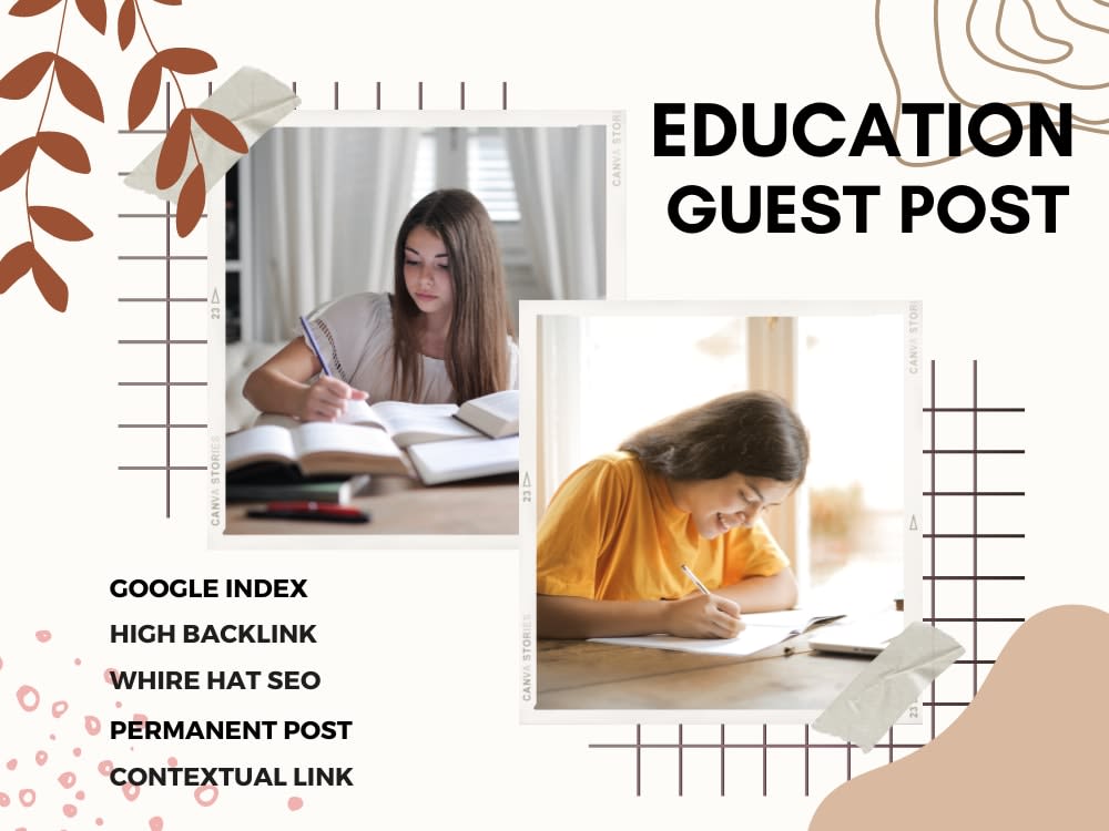 Education Blog Posts Education guest post with authority backlinks from High DA Education ...