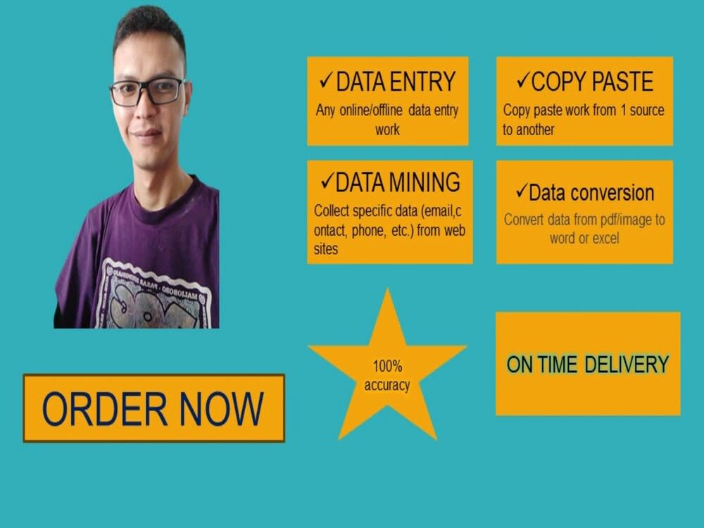 Data entry, typing, document conversion job Upwork